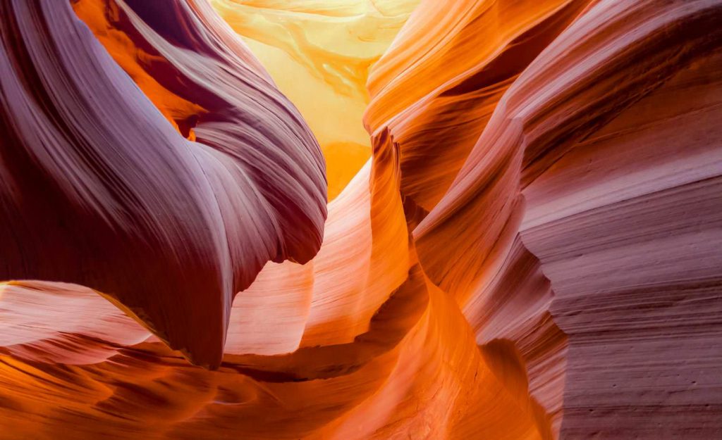 The Lower Antelope Canyon