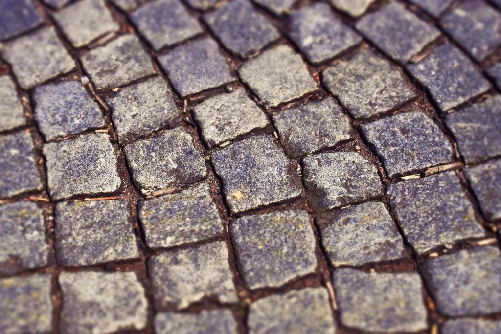 Cobblestones paving stones