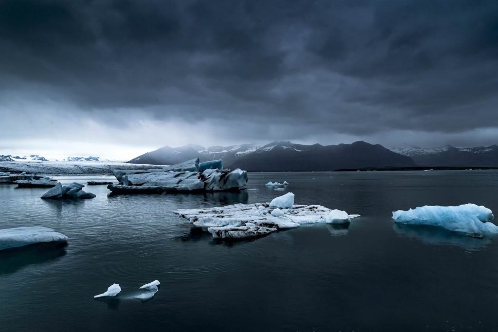 Cold frozen glacier