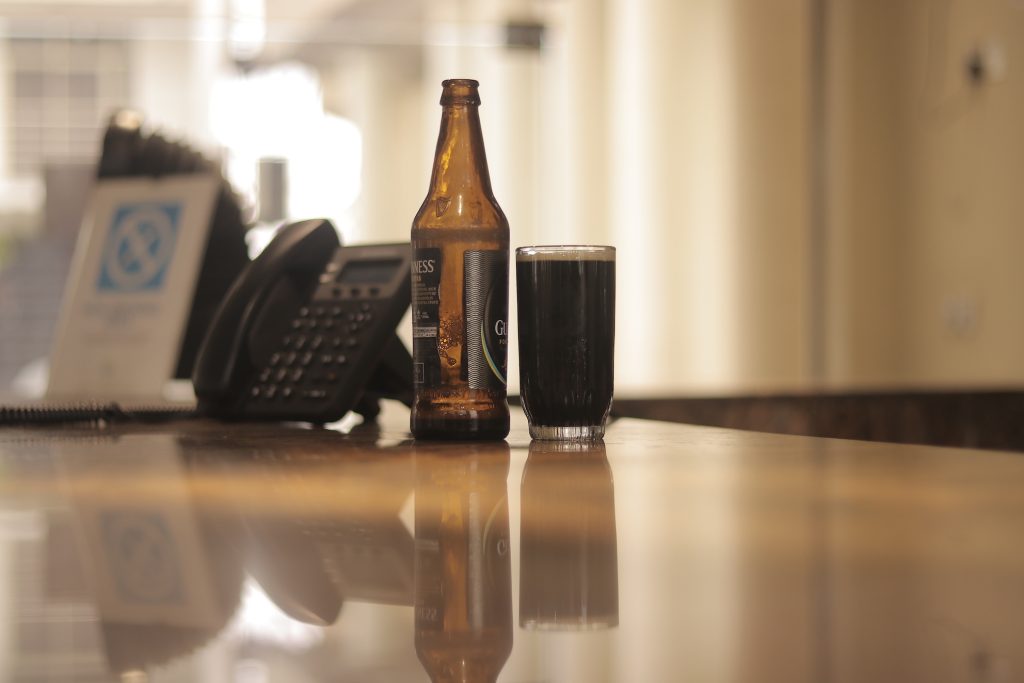 Bottle of Beer and glass cup
